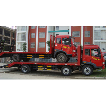 8 wheels flat bed truck,excavator chassis truck,20tons capacity faw 6x2